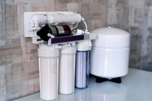 a water filter system at home